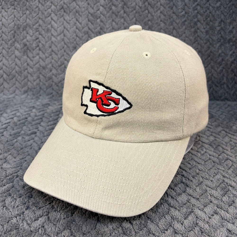 Unbranded Kansas City Chiefs NFL Arrowhead Logo Adjustable OS Tan Dad Hat